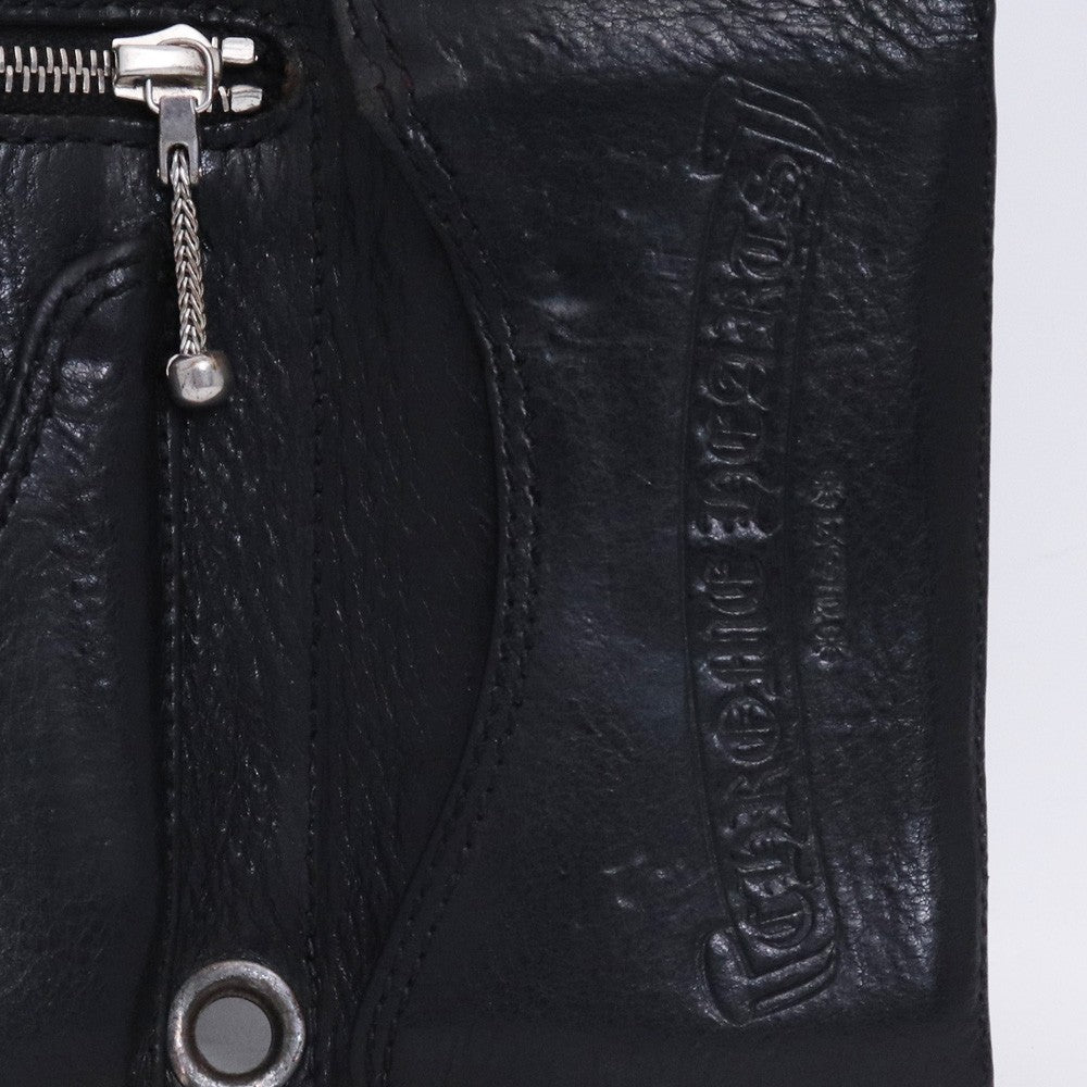 CHROME HEARTS 3-Fold Cemetery Cross Patch Wallet Size F