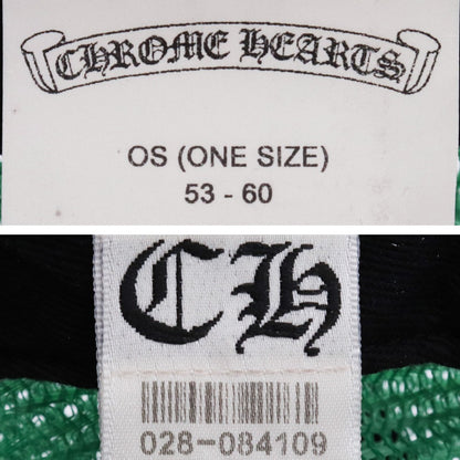 CHROME HEARTS Trucker Mesh Cap Black Green Size F
