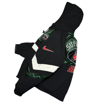 SUPREME x Nike 19SS Hooded Nylon Jacket Black Size S