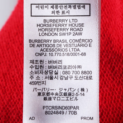 Burberry Red TB Monogram Hoodie Size L