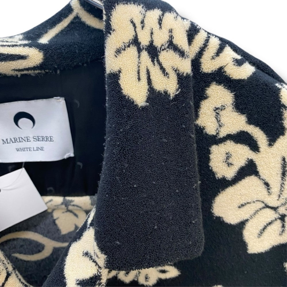 MARINE SERRE JACQUARD TOWEL SHIRT Black Size 44