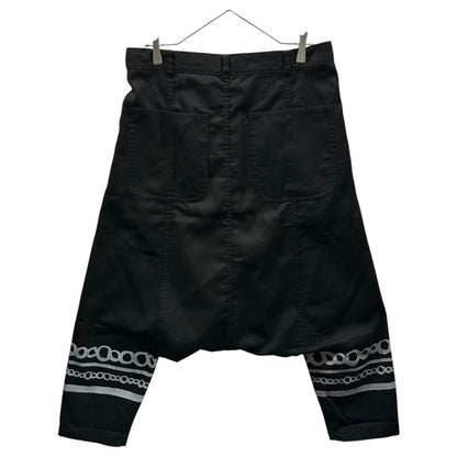 BLACK COMME des GARCONS 10AW Graphic Pants Black Size M
