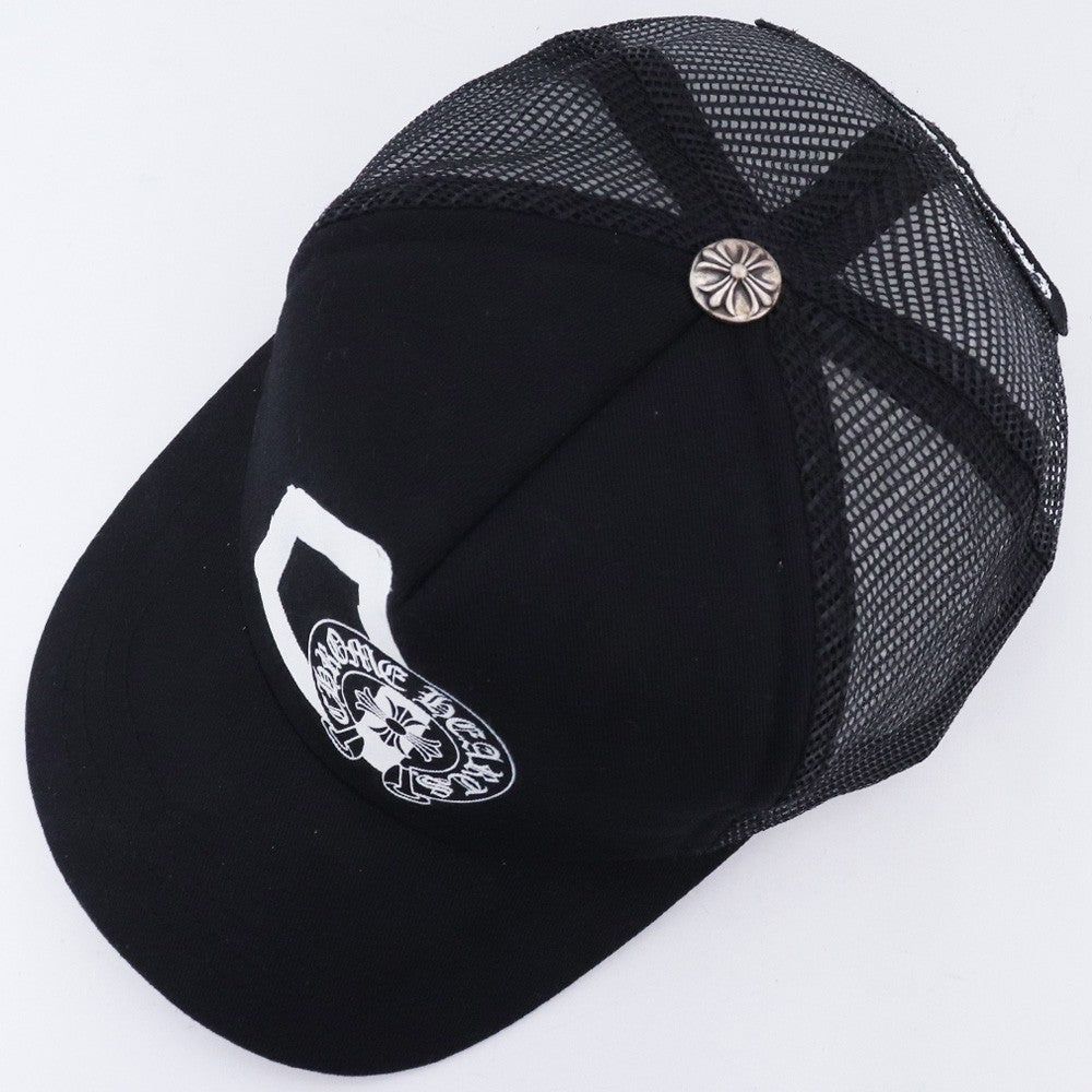 CHROME HEARTS DSM Limited Mesh Trucker Cap Black Size F