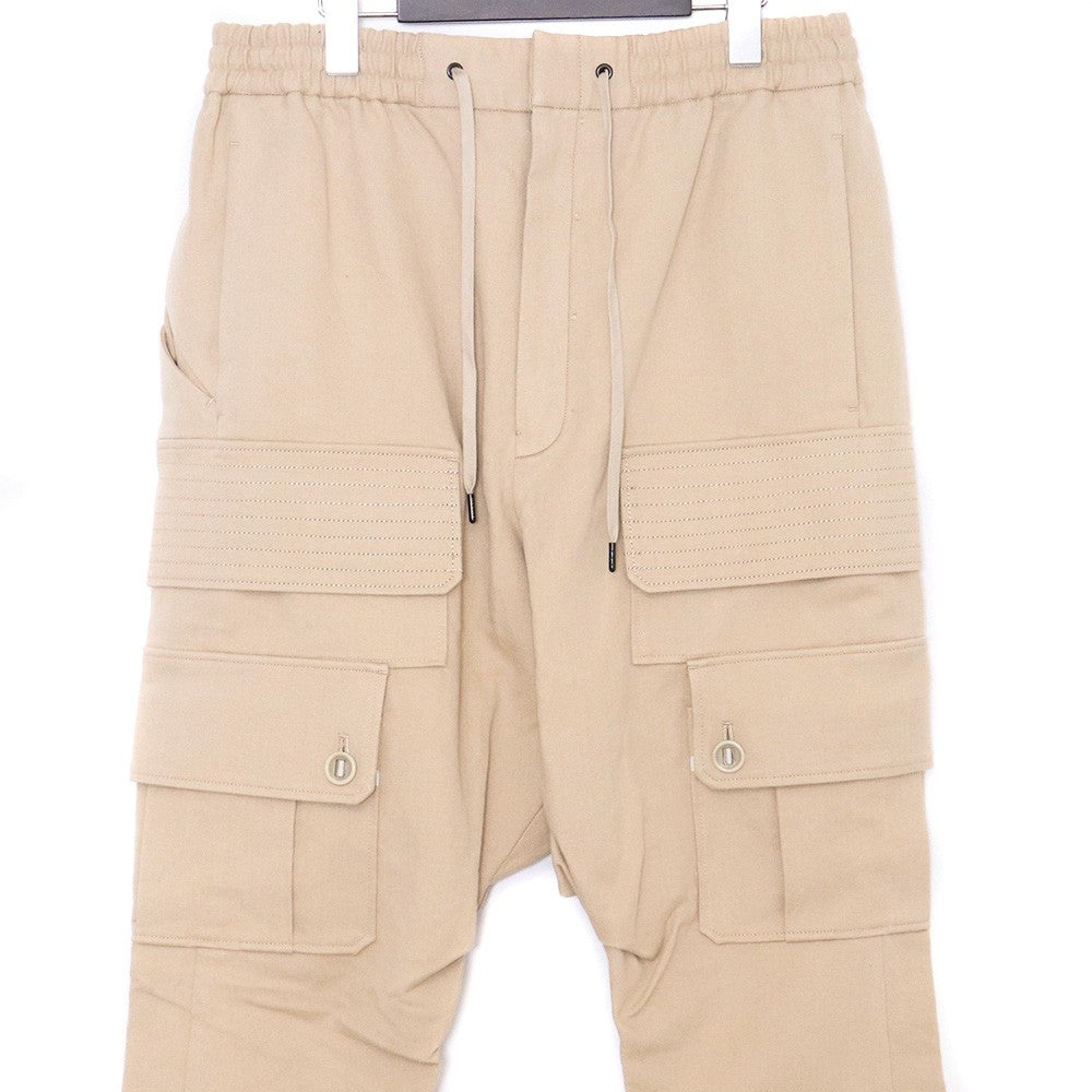DEVOA 22AW Cotton Linen Cargo Pants Light Beige Size 2