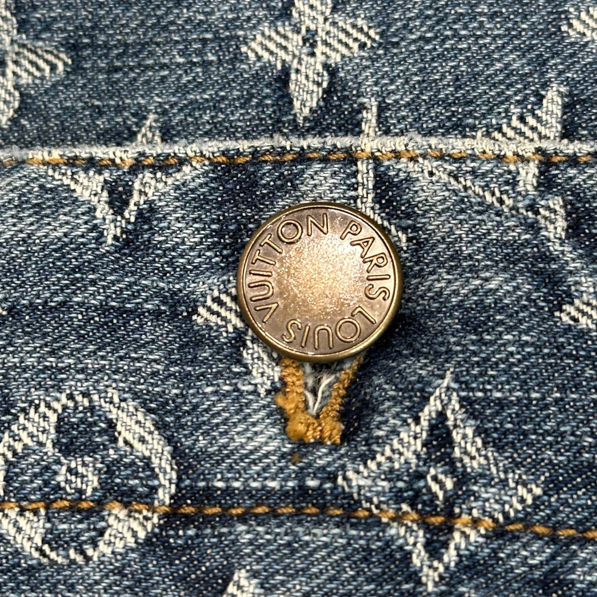 LOUIS VUITTON Monogram Denim Mermaid Skirt Size 36