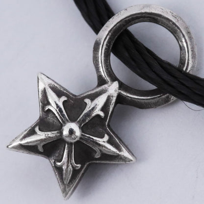 Chrome Hearts KZ Bracelet Star Silver Black Bracelet Size F