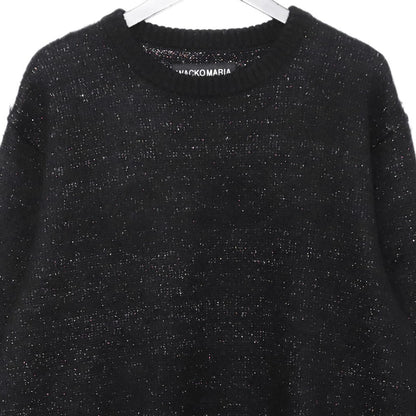 WACKO MARIA Glitter Mohair Knit Sweater Black Size S