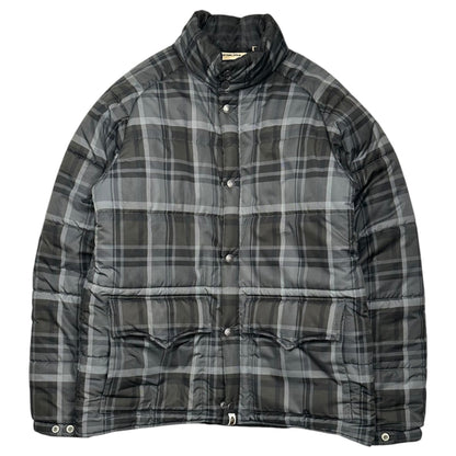 Bape A BATHING APE 2000s Tartan Padded Jacket Gray Size M