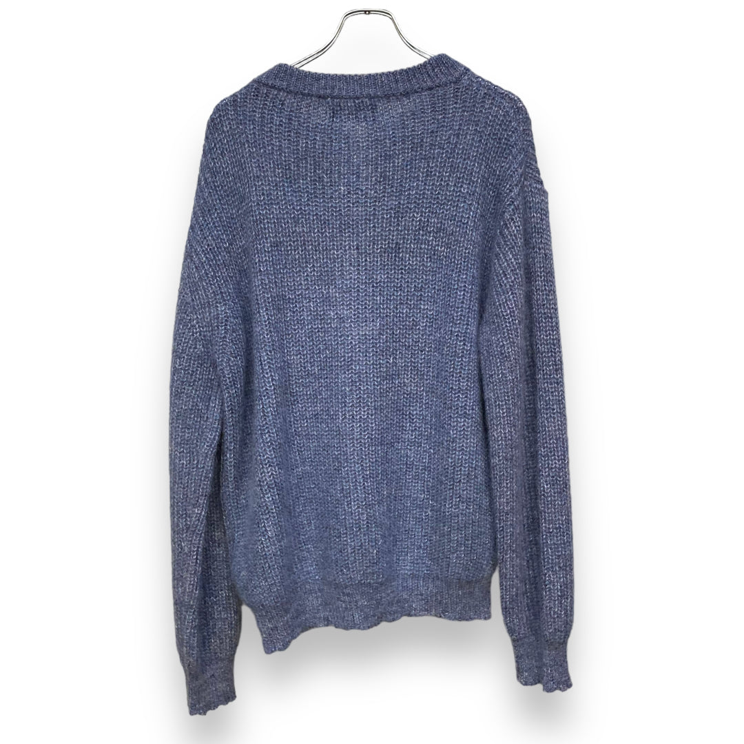 UNUSED 21AW Mix Cardigan Blue Size 3