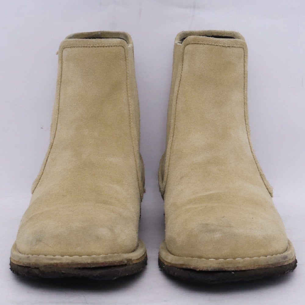 LOEWE Suede Chelsea Side-Gore Boots Beige Size EU 41