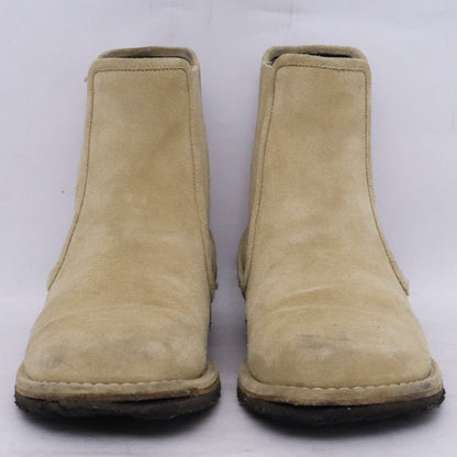 LOEWE Suede Chelsea Side-Gore Boots Beige Size EU 41