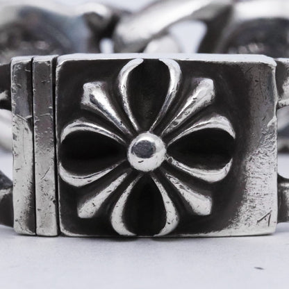 CHROME HEARTS CROSS LINK Bracelet Silver