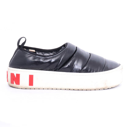 MARNI Black Padded Slip-on Sneakers Size EU 40
