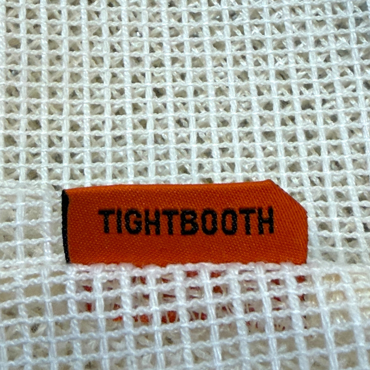TIGHTBOOTH Mesh Skipper Shirt White Short Sleeve Size XL