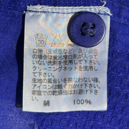 ISSEY MIYAKE MEN 13SS Panel Check Cotton Shirt Blue Size 3
