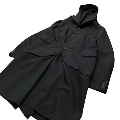 BLACK COMME des GARCONS 13AW Docking Long Coat Black Size S