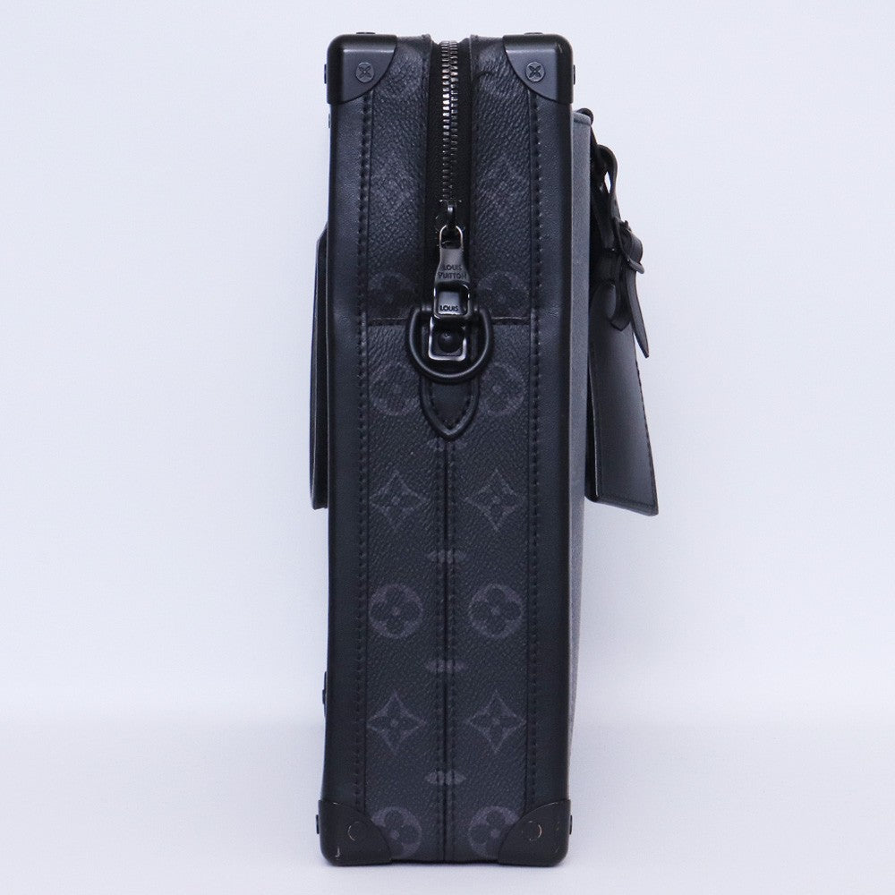 Louis Vuitton Soft Trunk Briefcase Monogram Black Bag Size F