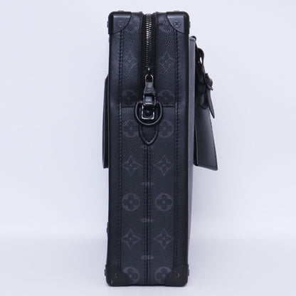 Louis Vuitton Soft Trunk Briefcase Monogram Black Bag Size F
