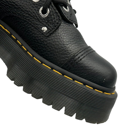 DR.MARTENS Center-Zip 10-Eyelet Lace-Up Boots Black Size UK5