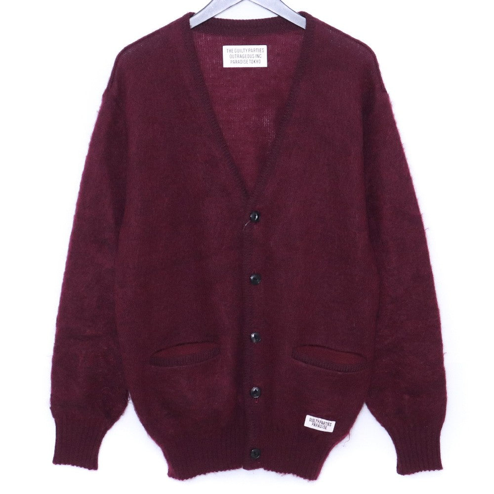 WACKO MARIA 23SS Mohair Knit Cardigan Bordeaux Size S