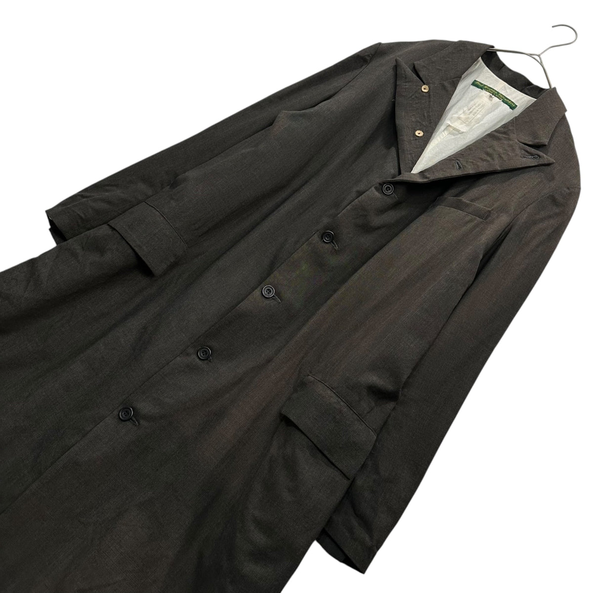 Paul Harnden Wool Long Coat Brown Size M