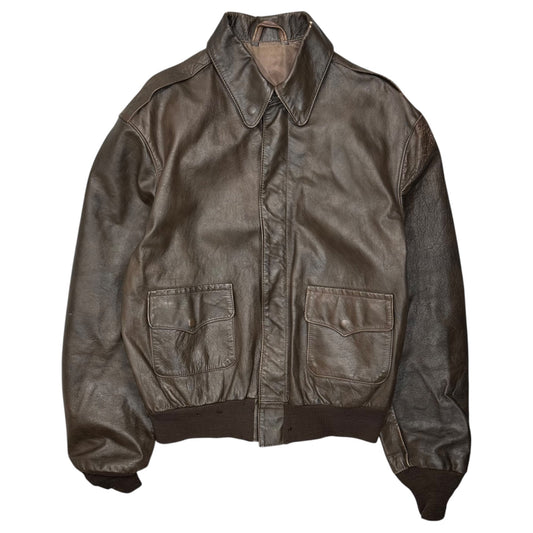 Willis&Geiger 90s USA Made Type A-2 Jacket Brown Size 42