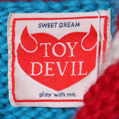 TOY DEVIL 24AW Zip-Up Knit Blouson Blue Size 2