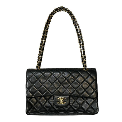 CHANEL 90s Vintage Matelasse Flap Handbag