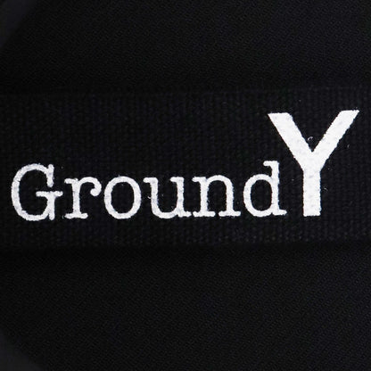 GROUND Y Wool Gabardine Zipper Shoulder Shirt Black Size 3