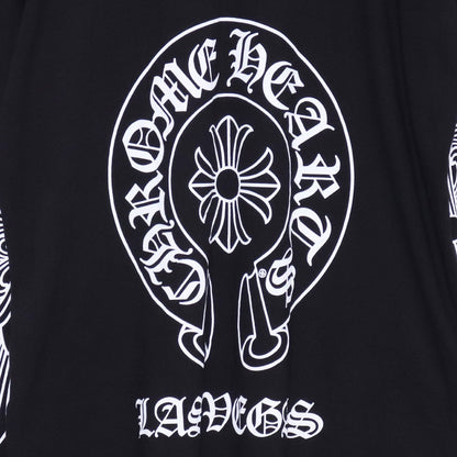 CHROME HEARTS Las Vegas Horseshoe Floral Tee Black Size XL