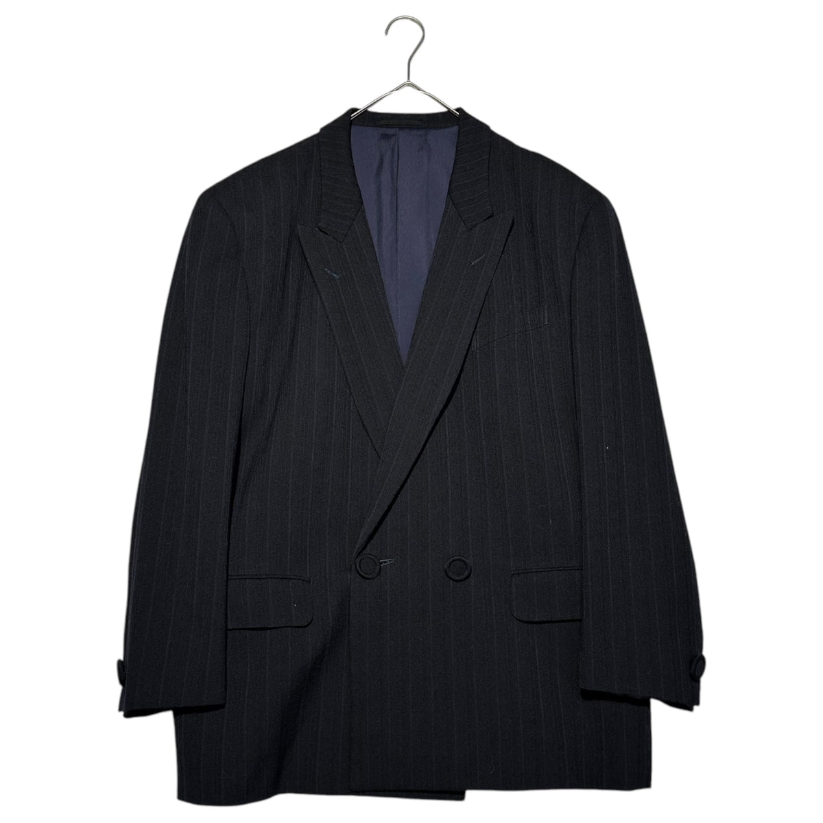 COMME des GARCONS HOMME PLUS 80s Striped Jacket Navy Size M