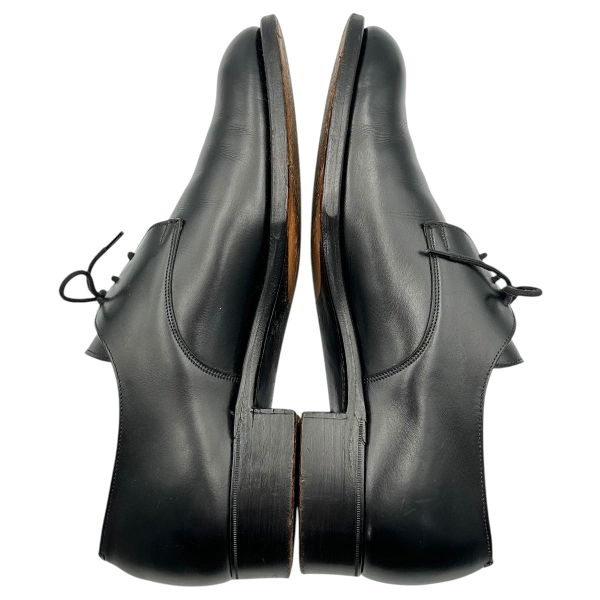 Tricker's 70s Vintage Plain Toe Shoes Black Size 7 1/2