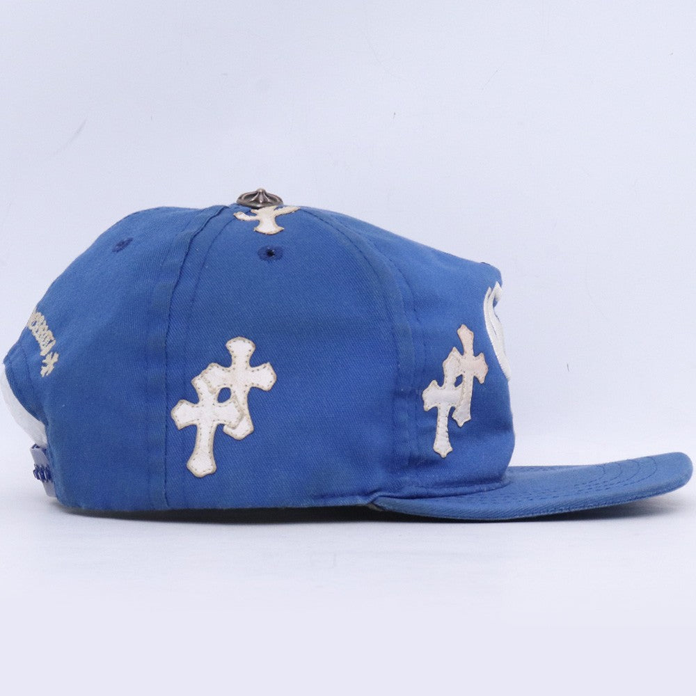 CHROME HEARTS CH Cross Patch Baseball Cap Blue Size F