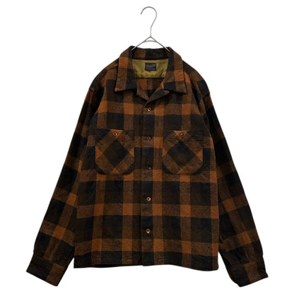 TENDERLOIN Buffalo Check Wool Long Sleeve Shirt Size S