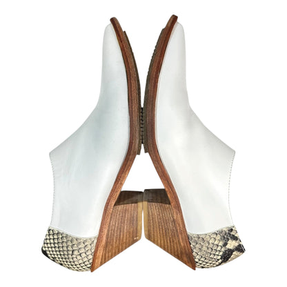 JUNYA WATANABE Back-Python Paneled Shoes White Sneakers Size S