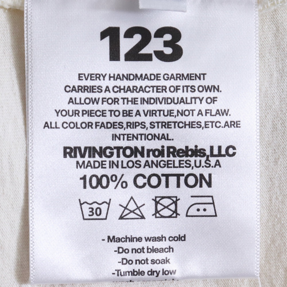 RRR123 Burning Cross Print T-Shirt Size M