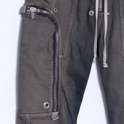 RICK OWENS 25AW Bauhaus Cargo Denim Jeans Dark Dust Size 46