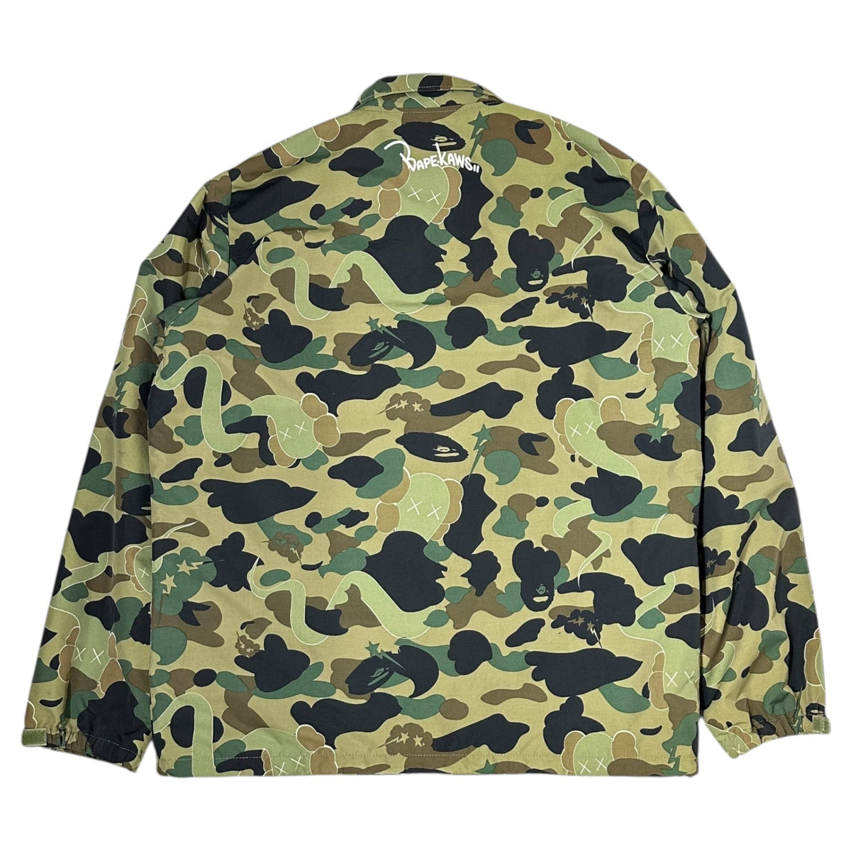BAPE BY A BATHING APE KAWS 1st Camo Jacket Green Size M