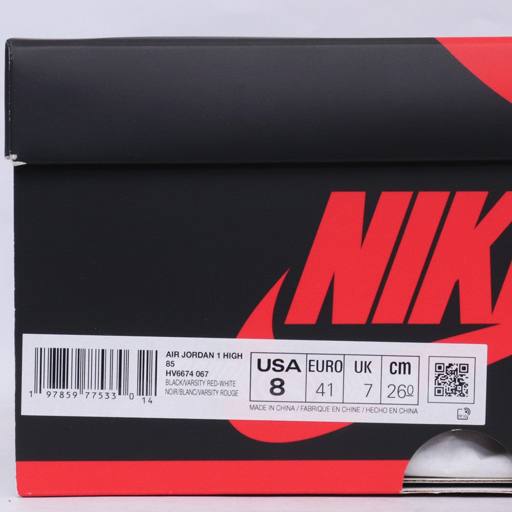 NIKE Air Jordan 1 High 85 "Bred" Sneakers Size 26cm