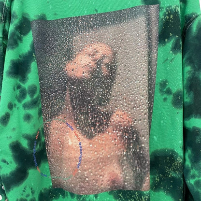 BLANKMAG x BAL Elle Showering Tie Dye Hoodie Green Size 3