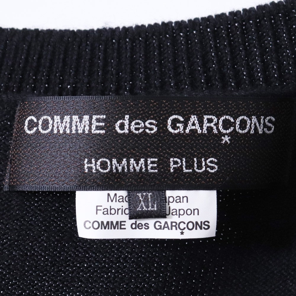 COMME des GARCONS HOMME PLUS 25AW Worsted Knit Black Size XL