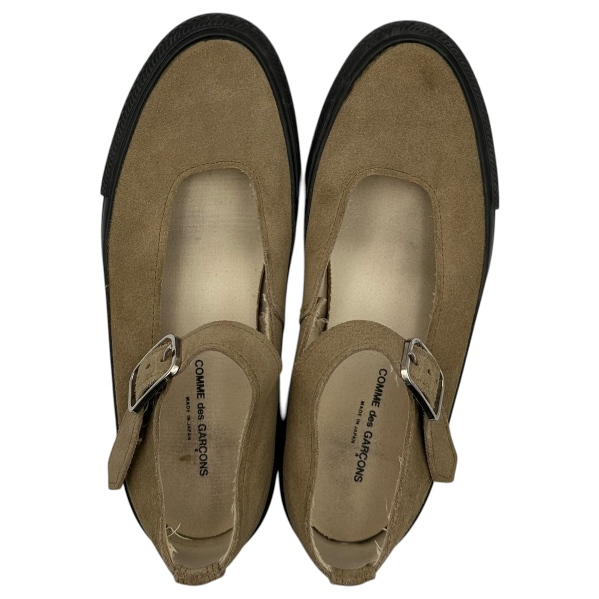 COMME des GARCONS Suede Mary Jane Flat Sneakers Size 7