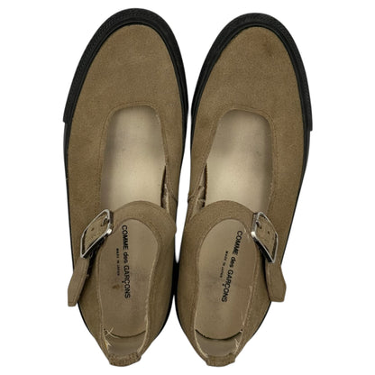 COMME des GARCONS Suede Mary Jane Flat Sneakers Size 7