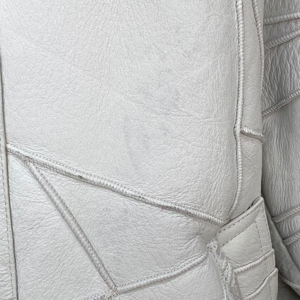 SUPREME 18AW Patchwork B-3 Shearling Jacket White Size M