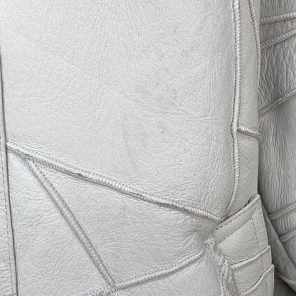 SUPREME 18AW Patchwork B-3 Shearling Jacket White Size M