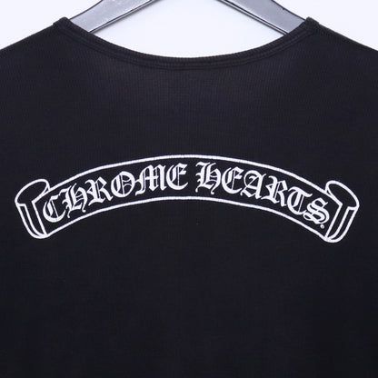 CHROME HEARTS Old Thermal Horseshoe Long Sleeve T-Shirt Black Size M