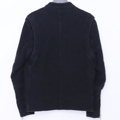 PORTER CLASSIC Sashiko Single Riders Jacket Black Size S