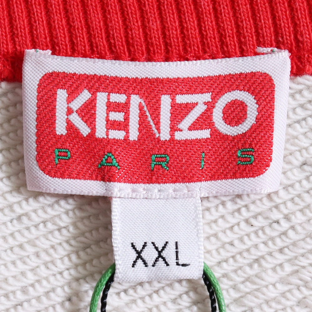 KENZO 23SS Logo Print Crewneck Sweatshirt Grey Size XXL