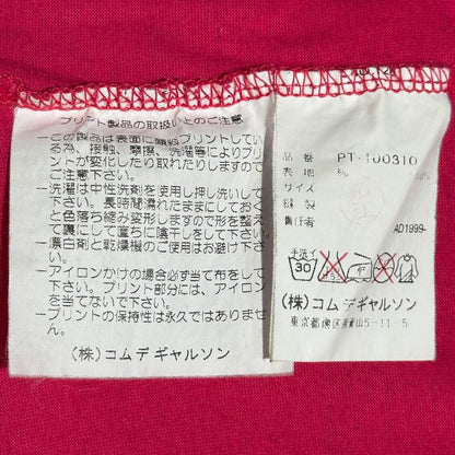 COMME des GARCONS HOMME PLUS 00SS T-Shirt Pink Size FREE