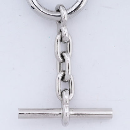 HERMES Chaine d'Ancre Karabiner Keyring Silver Size F